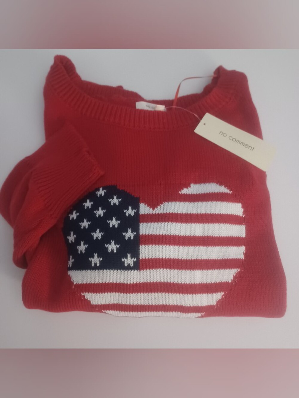 Americana Flag Sweater Sz XL